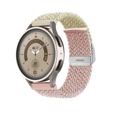 Cinturino per orologio in nylon intrecciato con fibbia da 20 mm (coloful Starlight Pink)