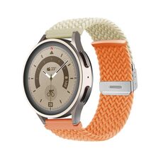 Cinturino per orologio in nylon intrecciato con fibbia da 20 mm (Starlight Orange)