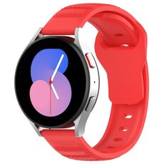 Cinturino di ricambio in silicone con motivo a pois universale da 20 mm (rosso)