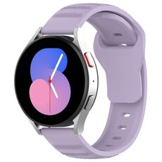 Cinturino di ricambio in silicone con motivo a pois universale da 20 mm (viola)