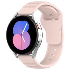 Cinturino di ricambio in silicone con motivo a punti universali da 20 mm (rosa)