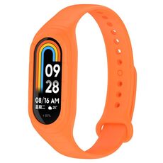 Per cinturino di ricambio in silicone integrato Xiaomi Mi Band 8 (arancione)