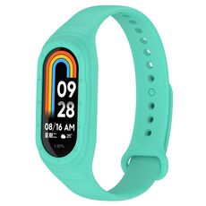 Per cinturino di ricambio in silicone integrato Xiaomi Mi Band 8 (verde acqua)