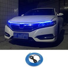 Luce d'atmosfera decorativa a LED super luminosa da 1,2 m per auto diurna (luce blu)