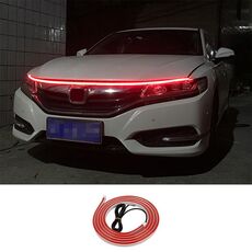 Luce d'atmosfera decorativa a LED super luminosa da 1,2 m per auto diurna (luce rossa)