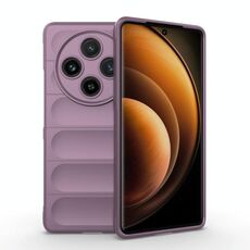 Per vivo X100 5G Magic Shield TPU + custodia per telefono in flanella (viola)