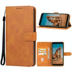 Per la custodia in pelle per telefono Ulefone Armor X12 (marrone)