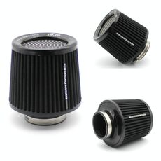 XH-UN077-079 Filtro di aspirazione dell'aria del motore a cono freddo ad alto flusso per auto, dimensioni: 63 mm (nero)