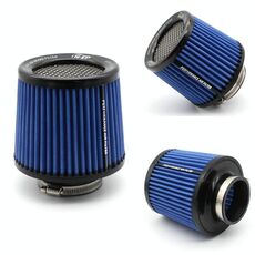 XH-UN077-079 Filtro di aspirazione dell'aria del motore a cono freddo ad alto flusso per auto, dimensioni: 101 mm (blu)
