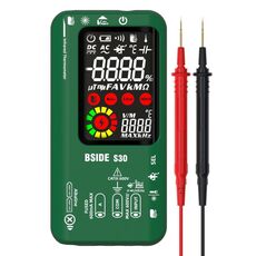Multimetro per misurazione della temperatura a infrarossi con schermo a colori intelligente BSIDE S30 (verde)
