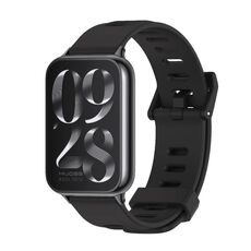 Per Xiaomi Mi Band 8 Pro Mijobs cinturino in silicone traspirante con foro piatto (nero)