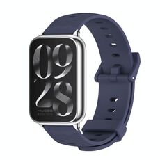 Per Xiaomi Mi Band 8 Pro Mijobs cinturino in silicone con struttura a nido d'ape (blu notte argento)