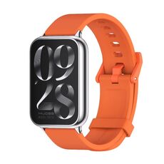 Per Xiaomi Mi Band 8 Pro Mijobs cinturino in silicone traspirante (arancione argento)
