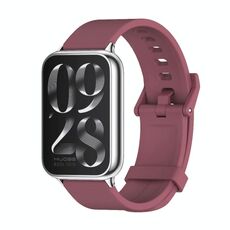 Per Xiaomi Mi Band 8 Pro Mijobs cinturino in silicone traspirante (vino rosso + argento)