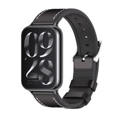 Per cinturino in pelle TPU Xiaomi Mi Band 8 Pro Mijobs (nero)