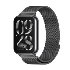 Per Xiaomi Mi Band 8 Pro Mijobs Milan cinturino magnetico in acciaio inossidabile (nero)