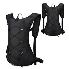 HAWEEL Zaino da campeggio per ciclismo e idratazione, zaino da corsa (nero)
