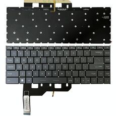 Tastiera per laptop versione USA con retroilluminazione per MSI GE66 Raider / MS-1541 / GP66 / MS-1542/1543 / GS66 / MS-16V1 / MS-16V2 / 10SD / 10SE (grigio)