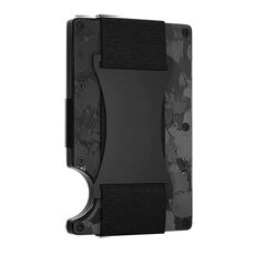 Porta carte di credito Portafogli RFID Blocking Slim Metal Card Clip, Colore: Black Forging Carbon