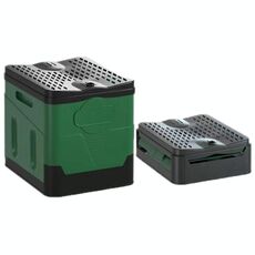 WC portatile pieghevole per auto WC mobile di emergenza per esterni (verde militare)