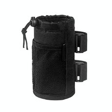 Borsa per bottiglia appesa per passeggino portabicchieri per bicicletta (nera)