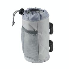 Borsa per bottiglia appesa per passeggino portabicchieri per bicicletta (grigio)