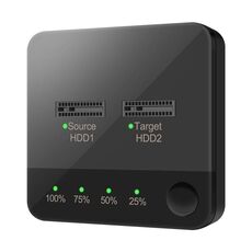 Duplicatore disco rigido SATA M.2 Unità a stato solido SSD Custodia per disco rigido mobile (nero)