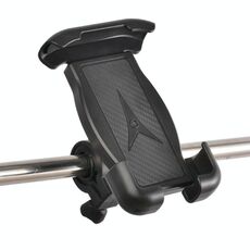 Supporto per telefono da bicicletta Clip per cellulare con rotazione a 360 gradi (nero)