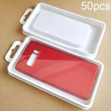Scatola di imballaggio a conchiglia in PVC per custodia universale per cellulare da 50 pezzi, specifica: L