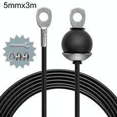 Fune metallica regolabile per accessori per attrezzature fitness da 5 mm x 3 m