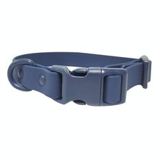 Guinzaglio regolabile Collare per cani Bobina di trazione impermeabile per animali domestici, taglia: M (blu navy)
