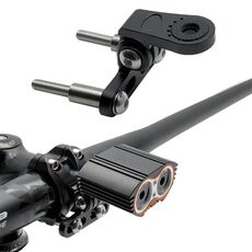 Accessori per clip per fari da ciclismo per supporto per luce per bicicletta (nero)