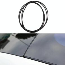 Per Tesla Model 3 Strisce impermeabili per lucernario da 3 m Anello di isolamento acustico per riduzione del rumore del parabrezza(Nero)
