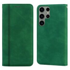 Custodia per telefono in PU magnetica orizzontale ultra satinata per Samsung Galaxy S24 (verde)