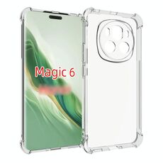 Per Honor Magic6 5G Custodia per telefono in TPU ispessimento antiscivolo antiurto (trasparente)