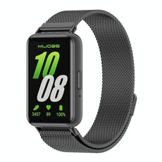 Per Samsung Galaxy Fit 3 Mijobs Milan cinturino magnetico in metallo (nero)