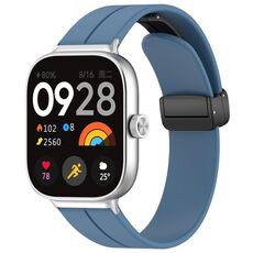 Per cinturino in silicone con fibbia magnetica pieghevole Xiaomi Mi Band 8 Pro (blu)