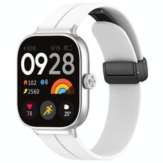 Per cinturino in silicone con fibbia magnetica pieghevole Xiaomi Mi Band 8 Pro (bianco)