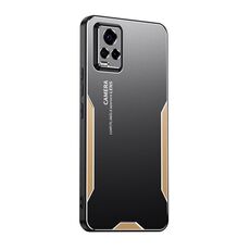 Custodia per telefono ibrida in metallo TPU per vivo S7 Blade Series (oro)