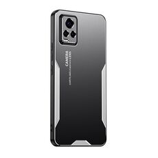 Custodia per telefono in metallo ibrido TPU per vivo S7 Blade Series (argento)