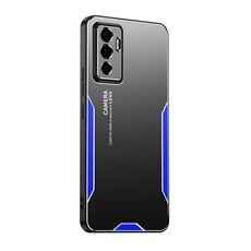 Custodia per telefono in metallo ibrido TPU per vivo S10e Blade Series (blu)