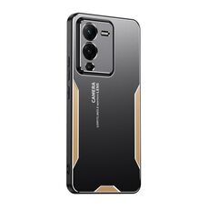 Custodia per telefono ibrida in metallo TPU per vivo S15 Blade Series (oro)