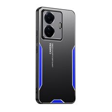 Custodia per telefono in metallo ibrido TPU per vivo S15e Blade Series (blu)