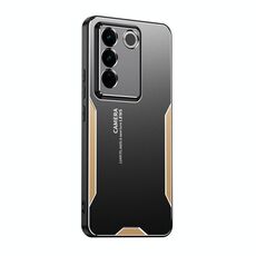 Custodia per telefono ibrida in metallo TPU per vivo S16 Blade Series (oro)