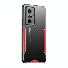 Custodia per telefono in metallo ibrido TPU per vivo X70 5G Blade Series (rossa)