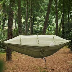 Amaca per il tempo libero nel parco all'aperto Amaca ispessita da campeggio selvaggia con zanzariere (verde militare)