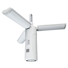 Lampada portatile pieghevole da 3500mAh M26 Lampada portatile a tripla foglia con gancio Torcia esterna Lampada da campeggio multifunzionale