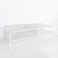 Organizer per rack in ferro battuto con staffa elevata per monitor del computer, specifiche: doppio strato diviso
