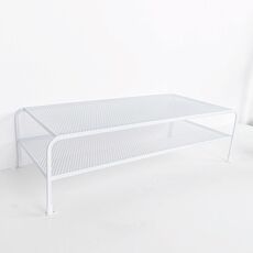 Organizer per rack in ferro battuto con staffa elevata per monitor del computer, specifiche: doppio strato approfondito