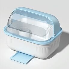 Scolapiatti per stoviglie da cucina antipolvere per uso domestico, spec.: S (blu)